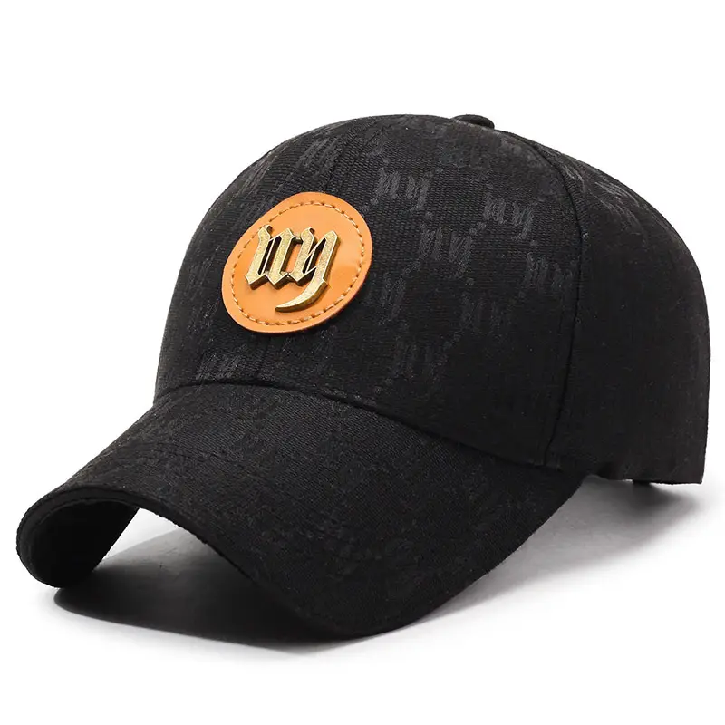 White Printed Baseball Cap with Logo for Men Women - Image 3