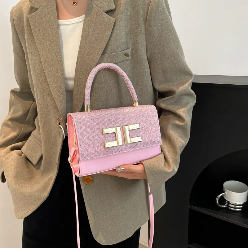 Pink Fendi Style Shoulder Crossbody Bag for Women — feature 30