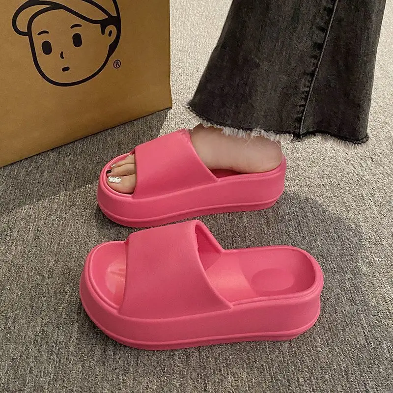 Thick-soled slippers women's high-end all-match women's shoes summer women's soft-soled not tired feet home men's eva non-slip - Image 7