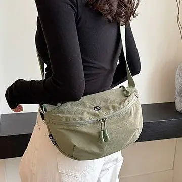 Ultra-light Portable Women's Shoulder Crossbody Bag Black - Image 11