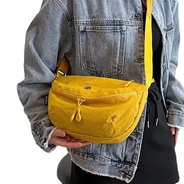 Ultra-light Portable Women's Shoulder Crossbody Bag Black - Image 15