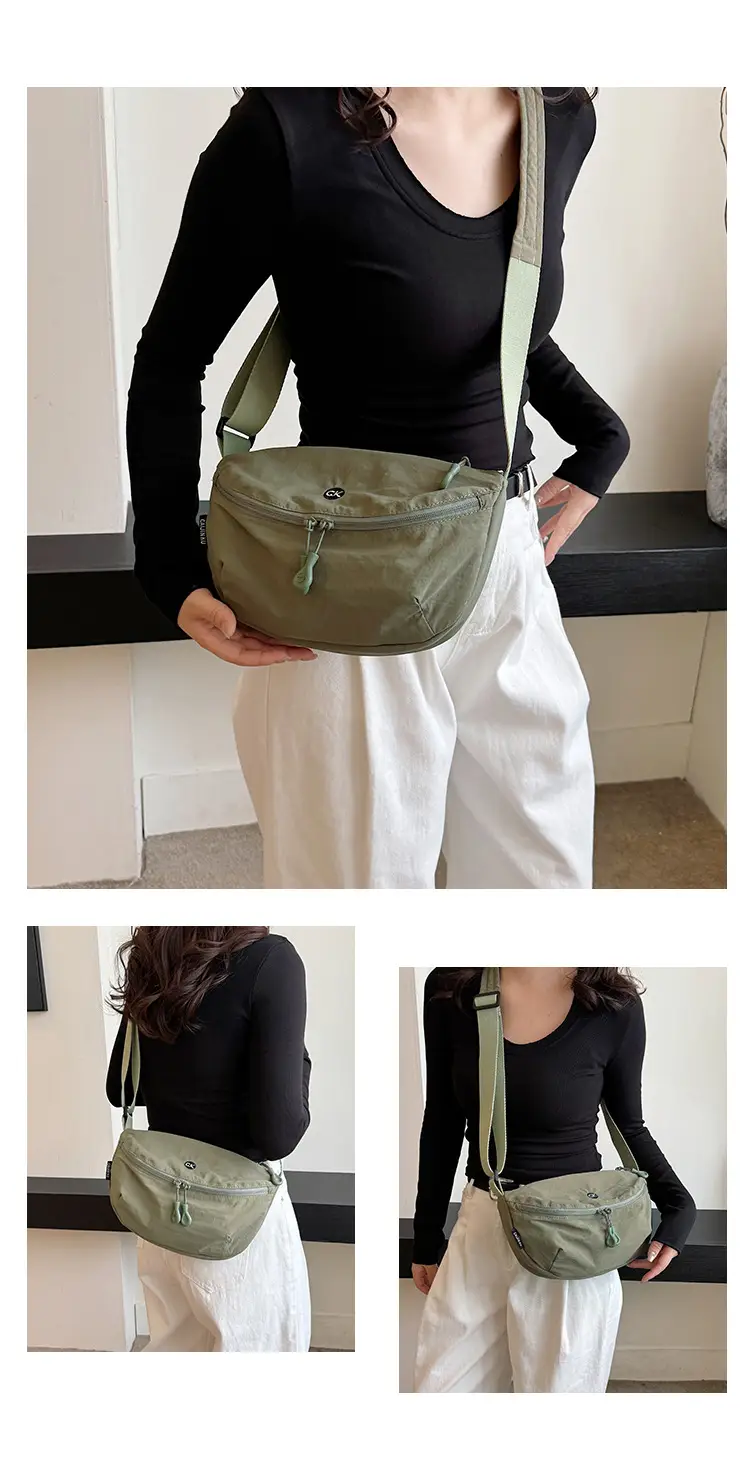 Ultra-light Portable Women's Shoulder Crossbody Bag Black — feature 16