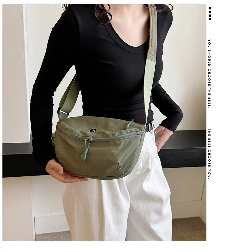 Ultra-light Portable Women's Shoulder Crossbody Bag Black — feature 4