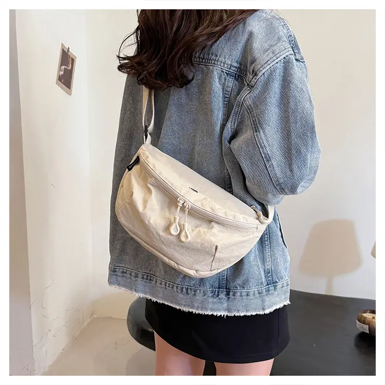 Ultra-light Portable Women's Shoulder Crossbody Bag Black — feature 46