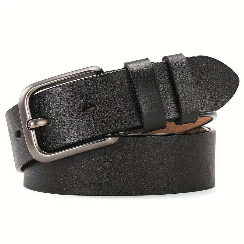 Men's Antique Cowhide Buckle Belt Brown - Image 8