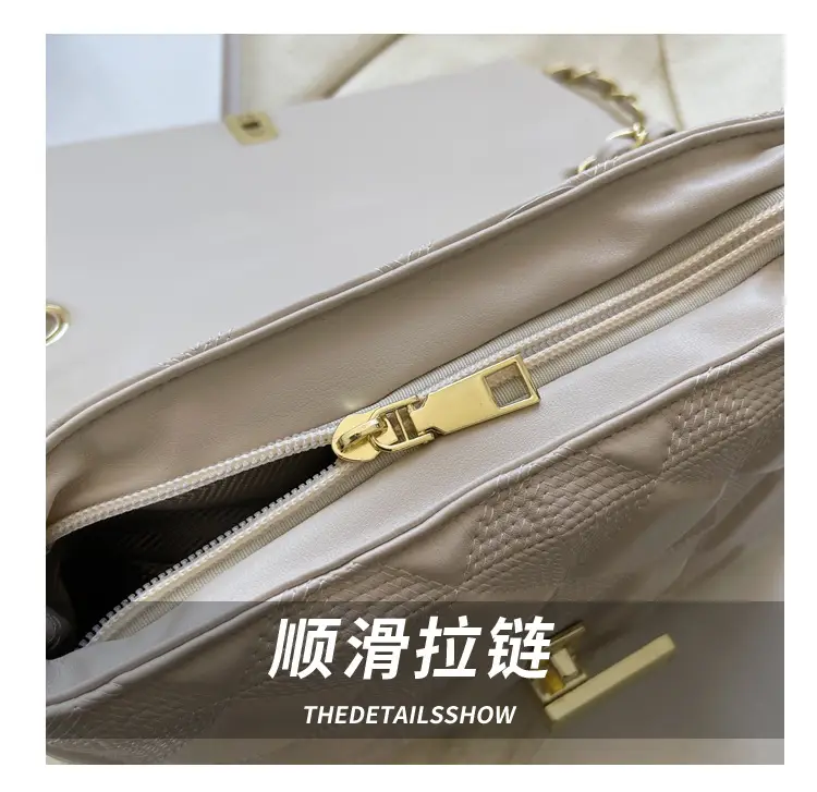 Black Rhomboid Chain Shoulder Bag for Women — feature 5