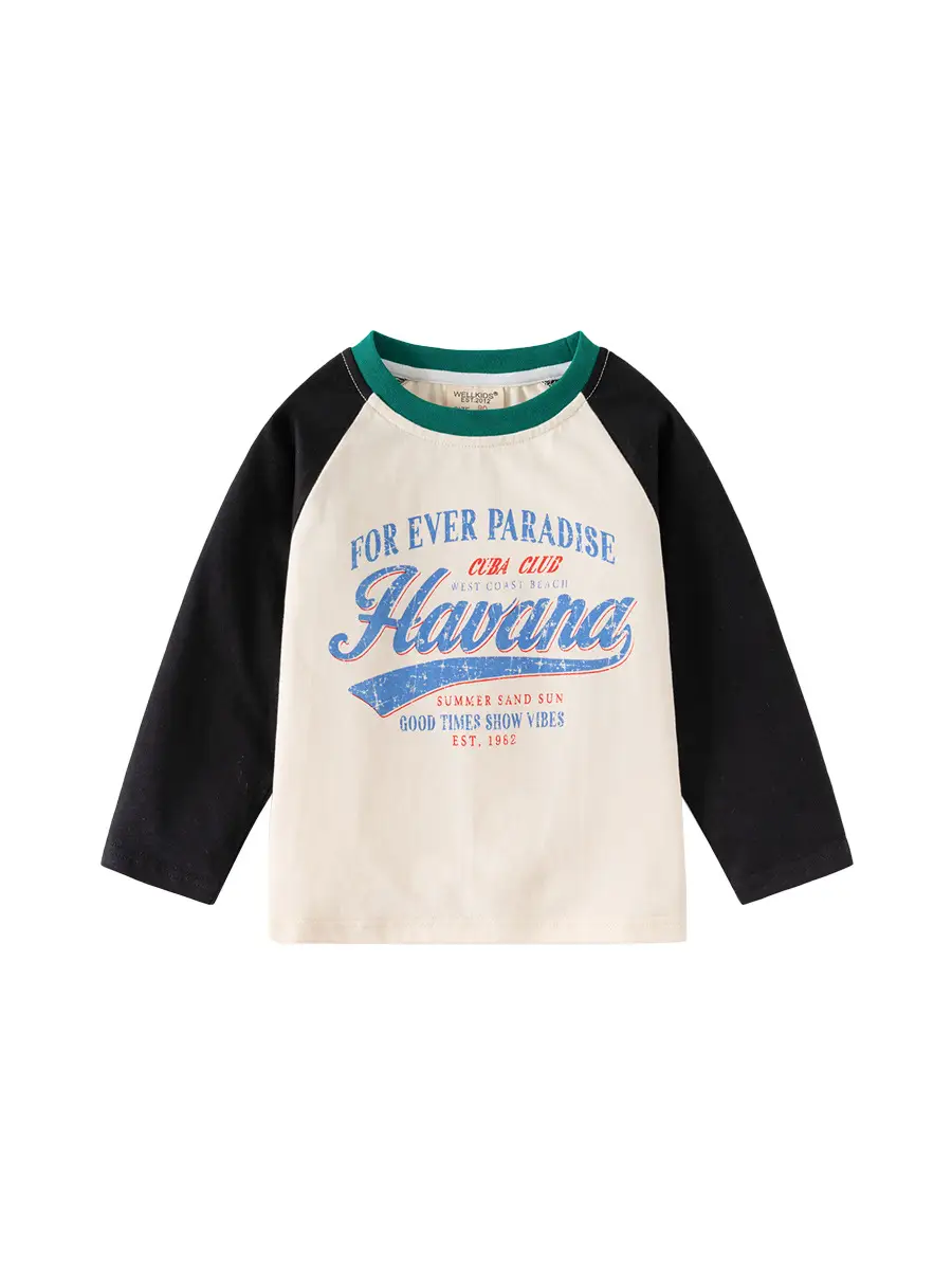 Speed Racing Boys Raglan Sleeve T-Shirt Brown Cream - Image 9