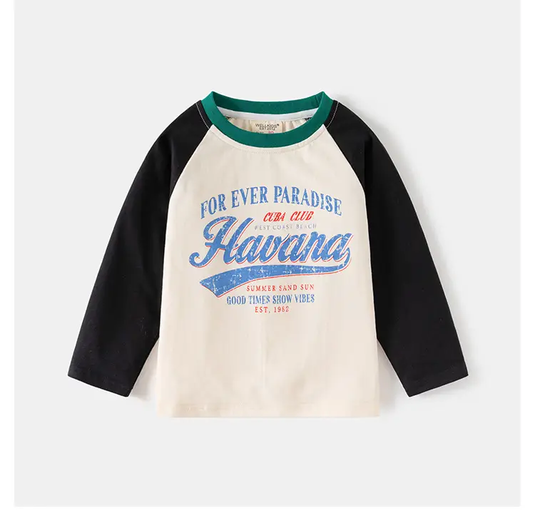 Speed Racing Boys Raglan Sleeve T-Shirt Brown Cream — feature 11