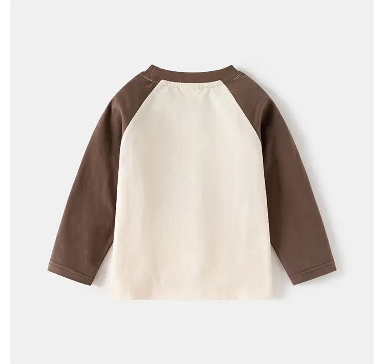 Speed Racing Boys Raglan Sleeve T-Shirt Brown Cream — feature 16