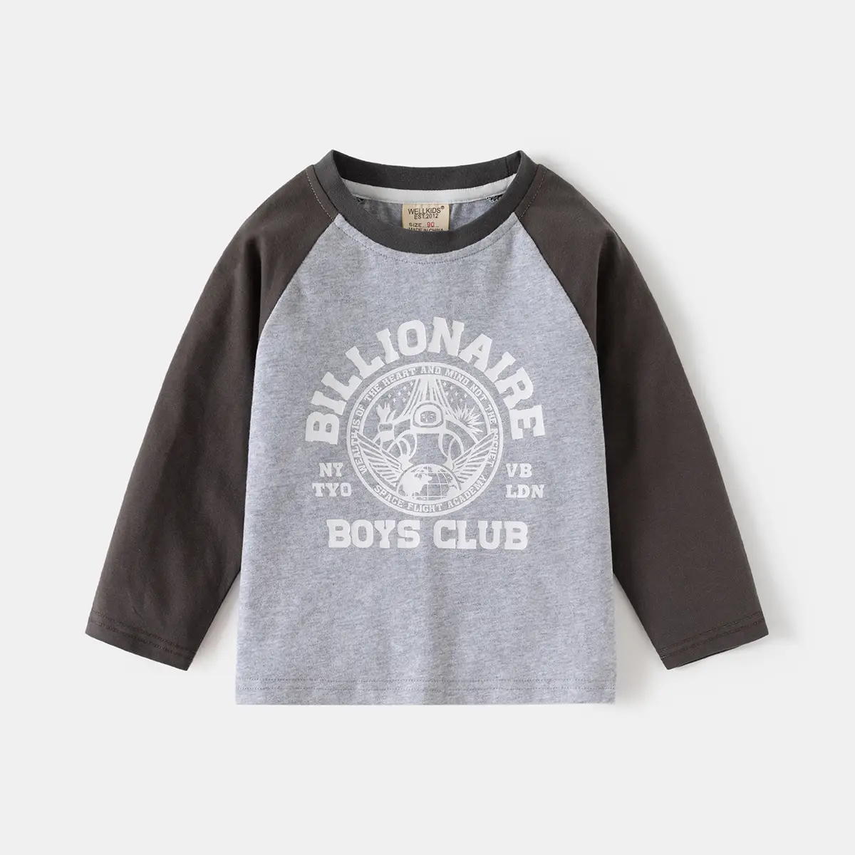 Speed Racing Boys Raglan Sleeve T-Shirt Brown Cream - Image 4