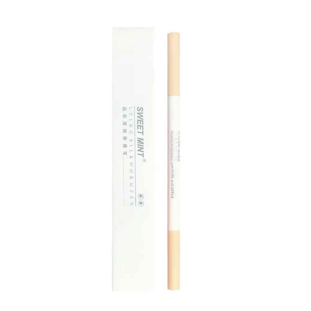 Makeup Sweet Mint Crystal Color Dual-Effect Double-Ended Eye Pencil for Brightening the Inner Corner of the Eye and Outlining the Lower Eyelid and Eyeliner Gel Pen - Image 10