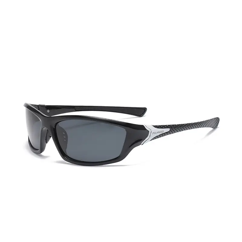 Sports Men's Polarized Sunglasses Black Grey