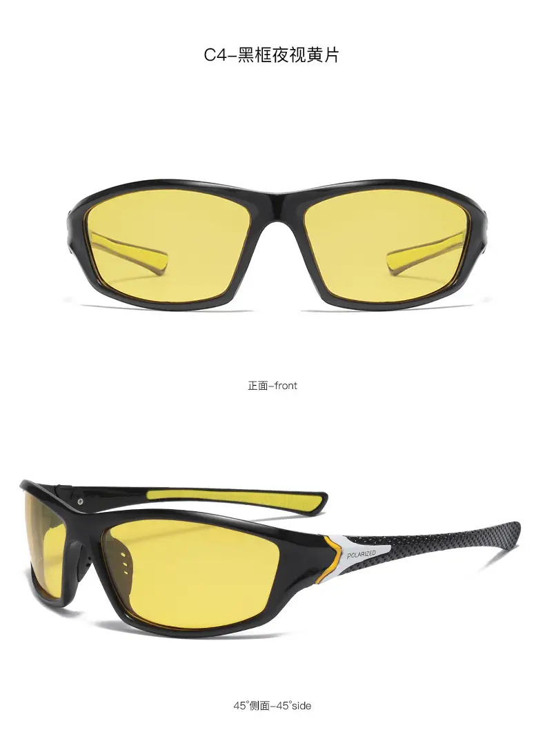 Sports Men's Polarized Sunglasses Black Grey — feature 13