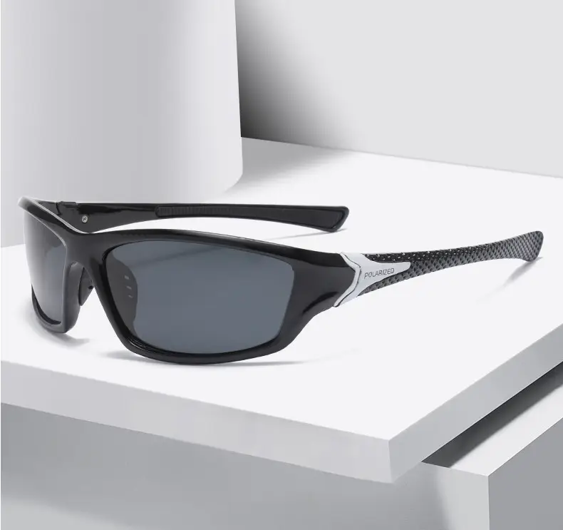 Sports Men's Polarized Sunglasses Black Grey — feature 6