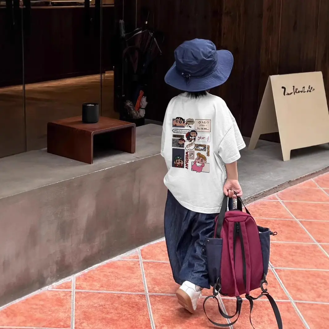 2026 Cotton Boys Girls Summer T-Shirt Short Sleeve - Image 5