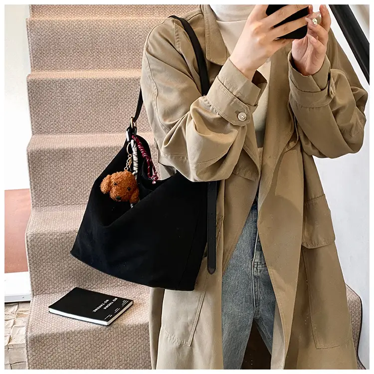 Leopard Print Winter Shoulder Bag with Teddy Bear — feature 25