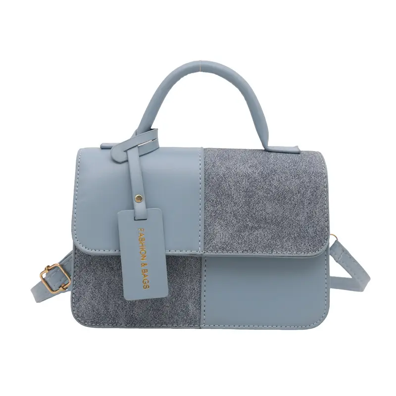Winter Stitching 2024 Textile Trendy Crossbody Bag Small Square Bag Commuter Shoulder