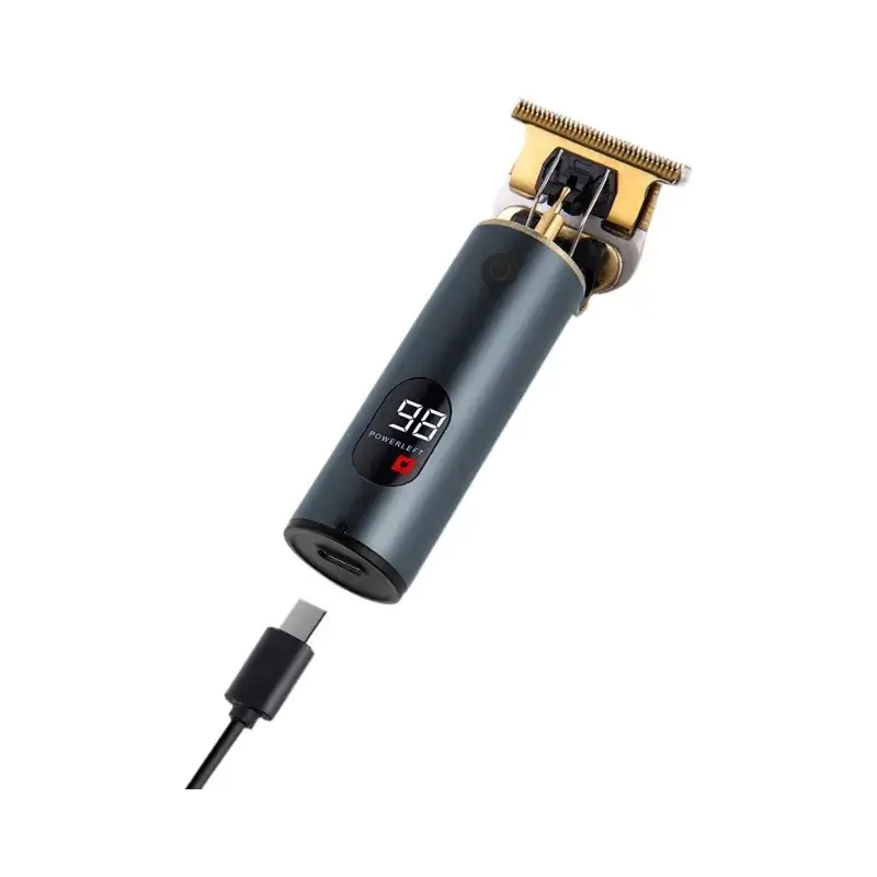 Electric Hair Clipper with Gold Finish and Precision Blade - Image 7