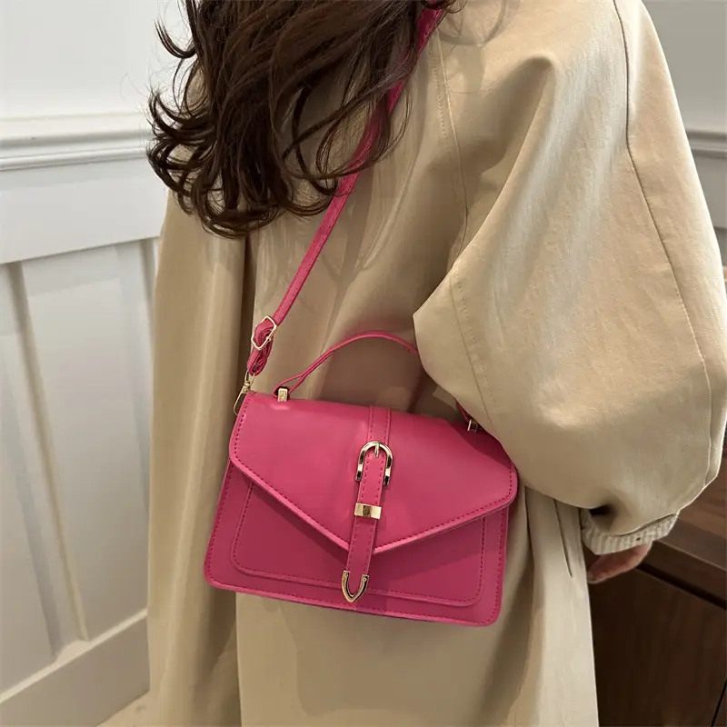 Pink Retro Shoulder Crossbody Bag for Women 2025 - Image 9