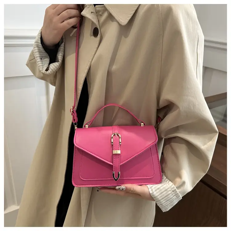 Pink Retro Shoulder Crossbody Bag for Women 2025 — feature 13