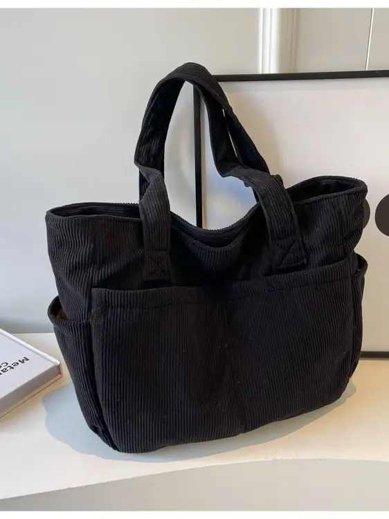 Green Canvas Shoulder Tote Bag for Women 2026 - Image 8