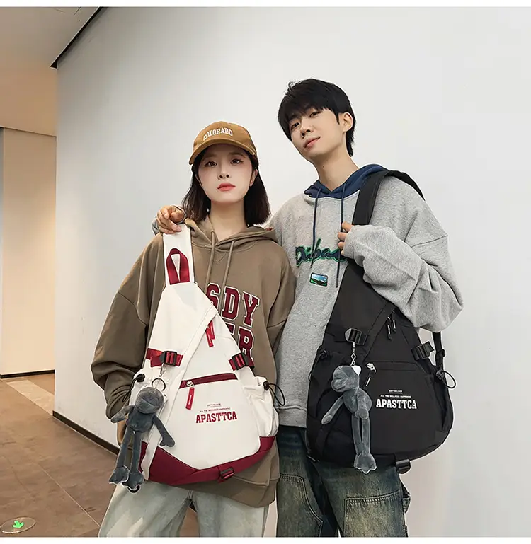 Trendy Brand Large Capacity Chest Bag Women's 2024 New Men's Sports Style Ruiying Shoulder Bag Functional Tooling Tactical Crossbody Bag — feature 16