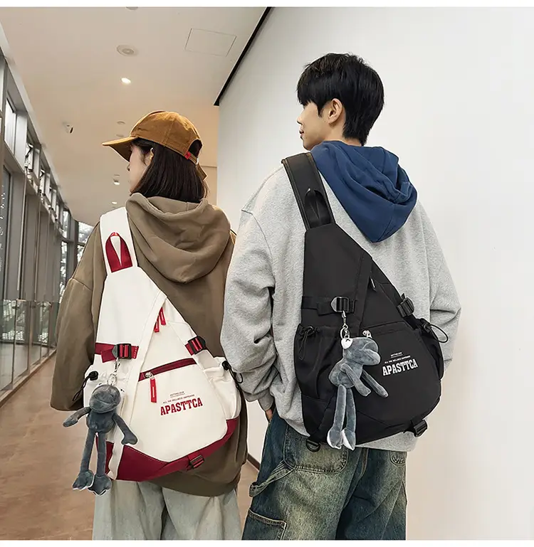 Trendy Brand Large Capacity Chest Bag Women's 2024 New Men's Sports Style Ruiying Shoulder Bag Functional Tooling Tactical Crossbody Bag — feature 19