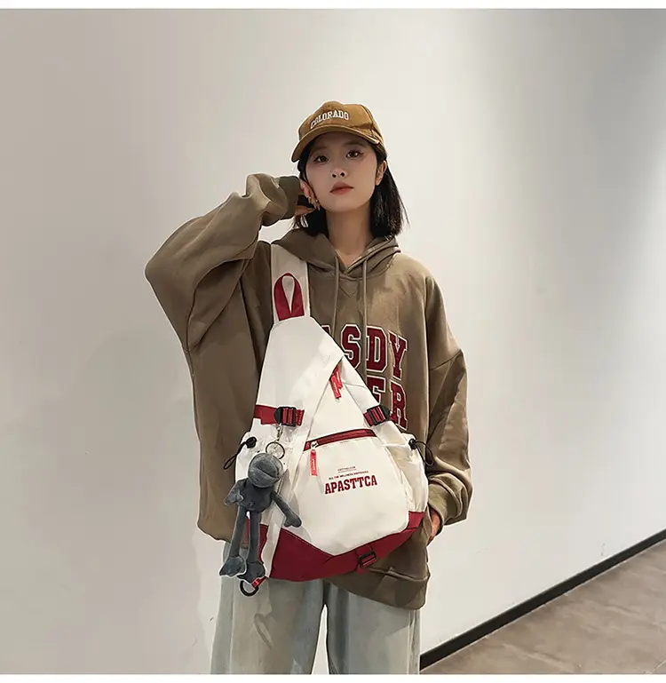 Trendy Brand Large Capacity Chest Bag Women's 2024 New Men's Sports Style Ruiying Shoulder Bag Functional Tooling Tactical Crossbody Bag — feature 21