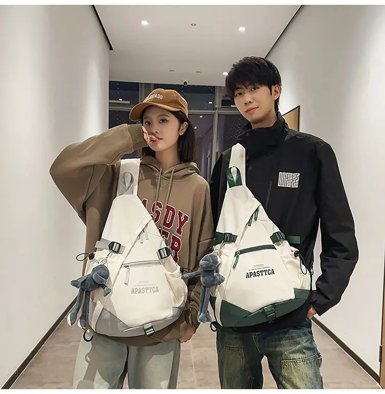 Trendy Brand Large Capacity Chest Bag Women's 2024 New Men's Sports Style Ruiying Shoulder Bag Functional Tooling Tactical Crossbody Bag — feature 28