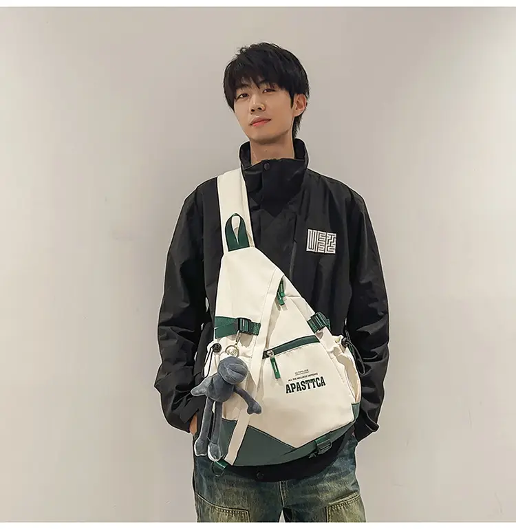Trendy Brand Large Capacity Chest Bag Women's 2024 New Men's Sports Style Ruiying Shoulder Bag Functional Tooling Tactical Crossbody Bag — feature 34