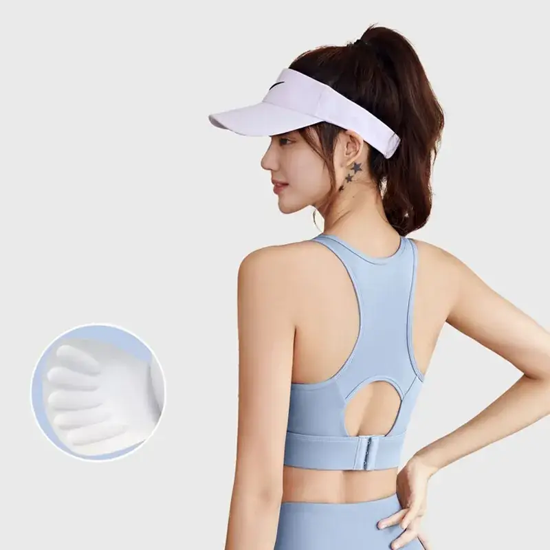I-Shape Buckle Sports Bra Purple Women - Image 7