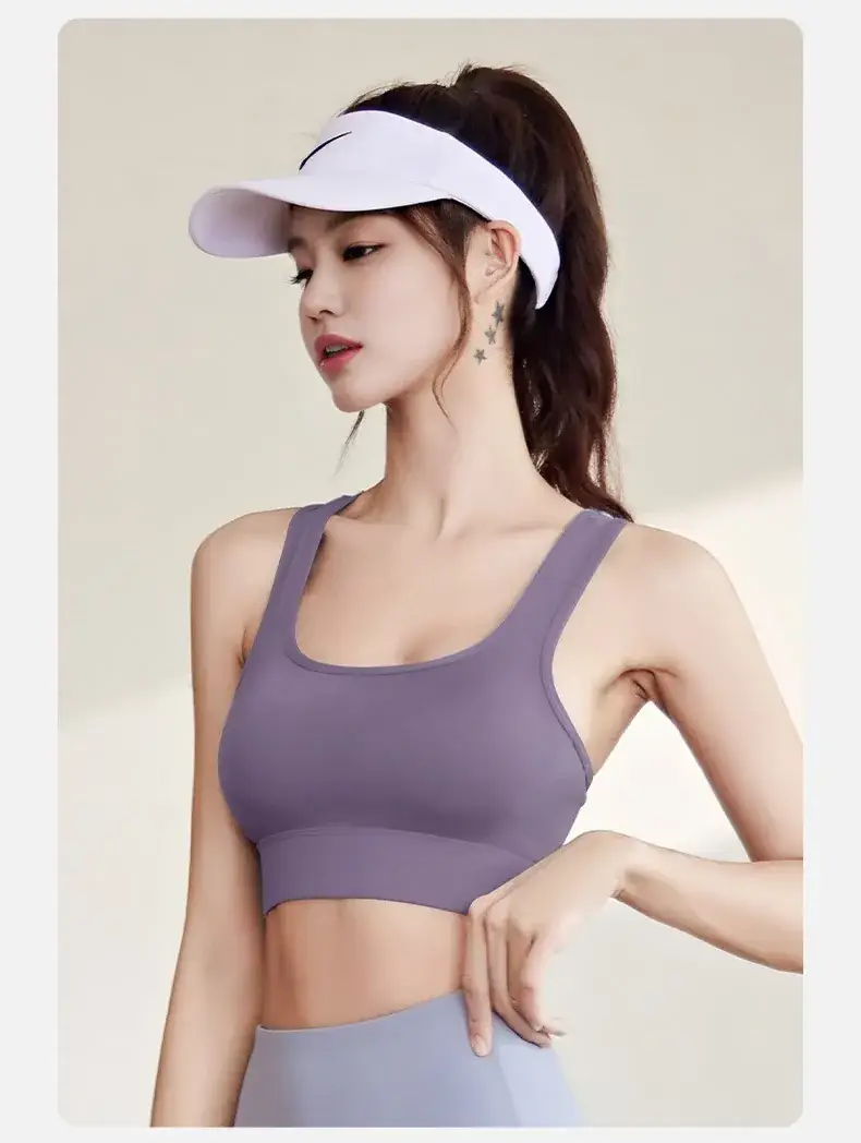 I-Shape Buckle Sports Bra Purple Women — feature 17