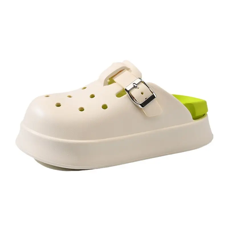 24 New Summer Hole Shoes Girls EVA Outer Wear Smelly Feet Baotou Half Slippers Fashion Joker Slippers Direct Selling - Image 9