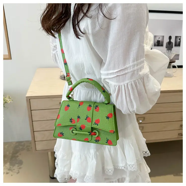 Cute Strawberry Printed Crossbody Bag Women 2024 - Image 9
