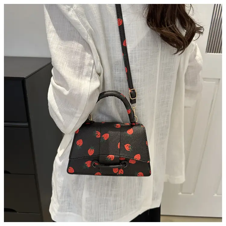 Cute Strawberry Printed Crossbody Bag Women 2024 - Image 10