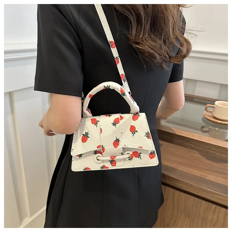 Cute Strawberry Printed Crossbody Bag Women 2024 — feature 11