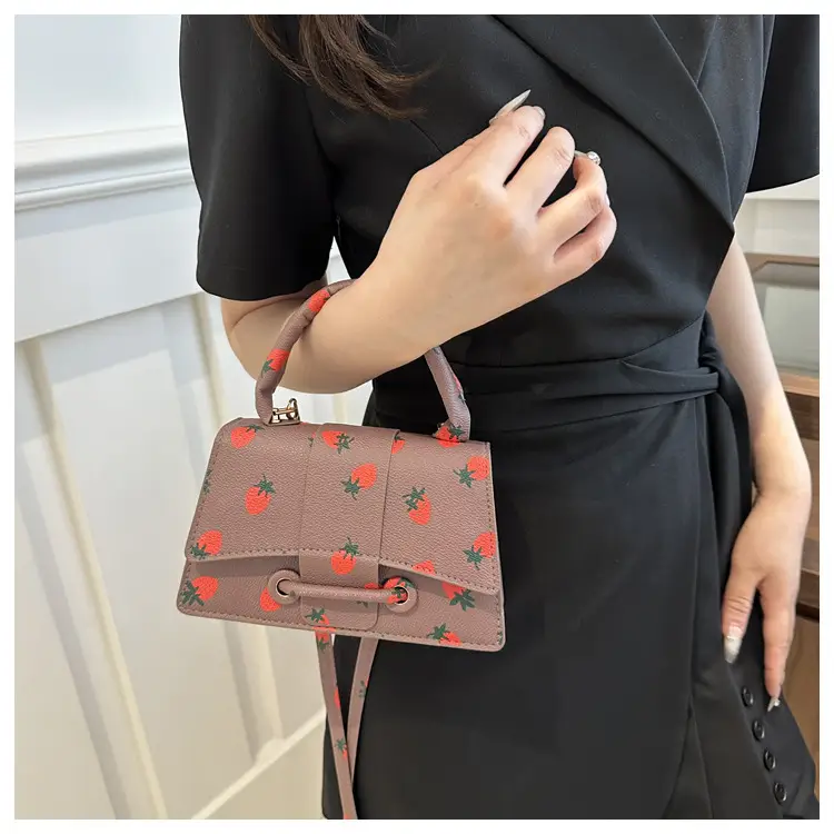 Cute Strawberry Printed Crossbody Bag Women 2024 — feature 13