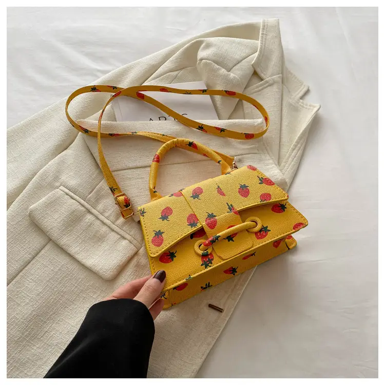 Cute Strawberry Printed Crossbody Bag Women 2024 - Image 3