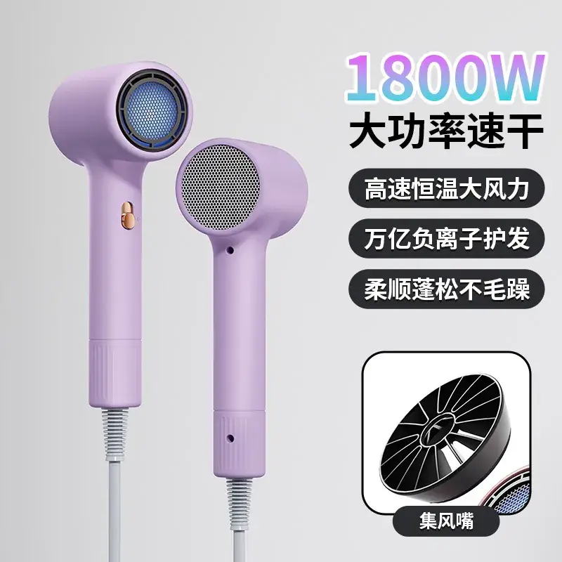 High Power Hair Dryer with 4D Blue Light & 2400W Motor