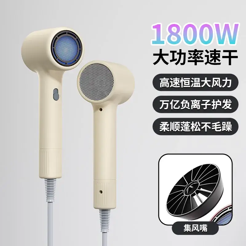 High Power Hair Dryer with 4D Blue Light & 2400W Motor