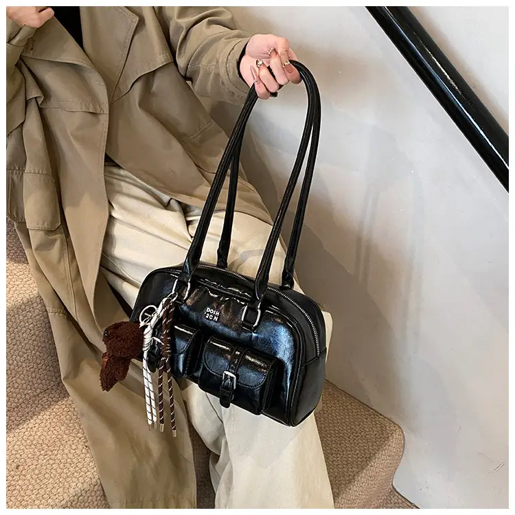 Xiaozhong Retro Shoulder Bag Brown 2024 Winter — feature 20