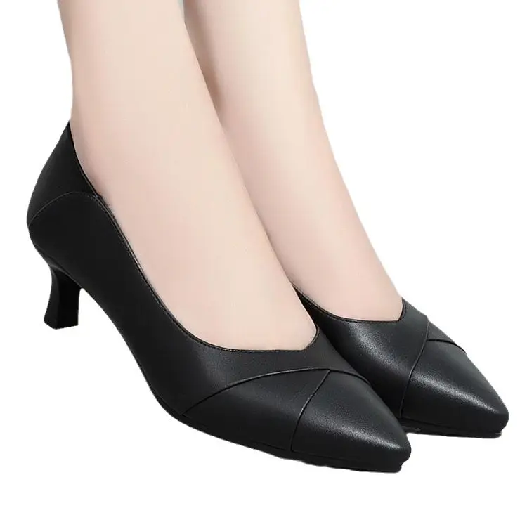 White Slip-on Heels for Women Spring 2025 - Image 7