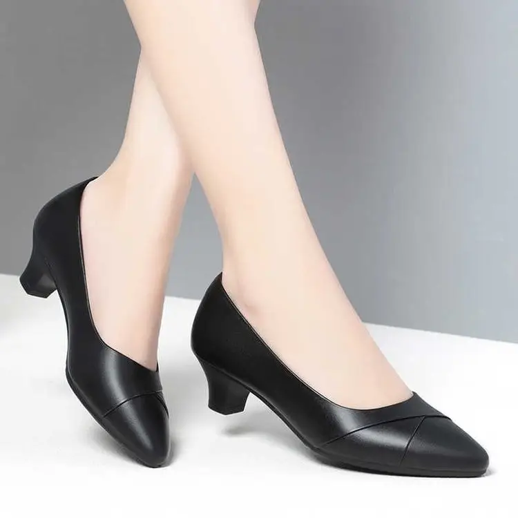 White Slip-on Heels for Women Spring 2025 — feature 1