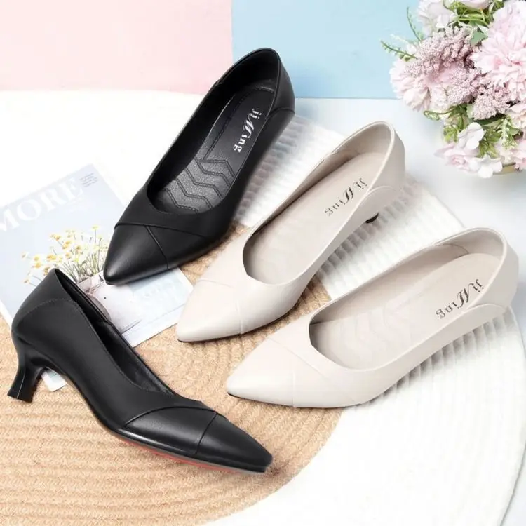 White Slip-on Heels for Women Spring 2025 — feature 8