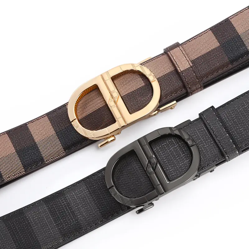 New Men's Automatic Buckle Belt with Logo - Image 7