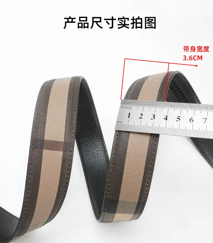 New Men's Automatic Buckle Belt with Logo — feature 3