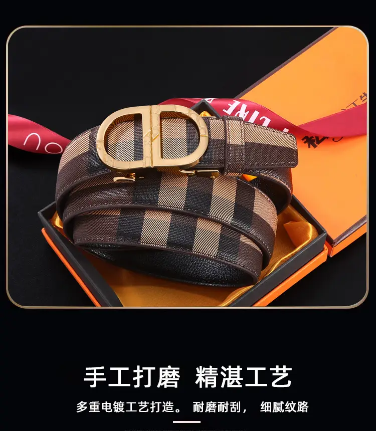 New Men's Automatic Buckle Belt with Logo — feature 7