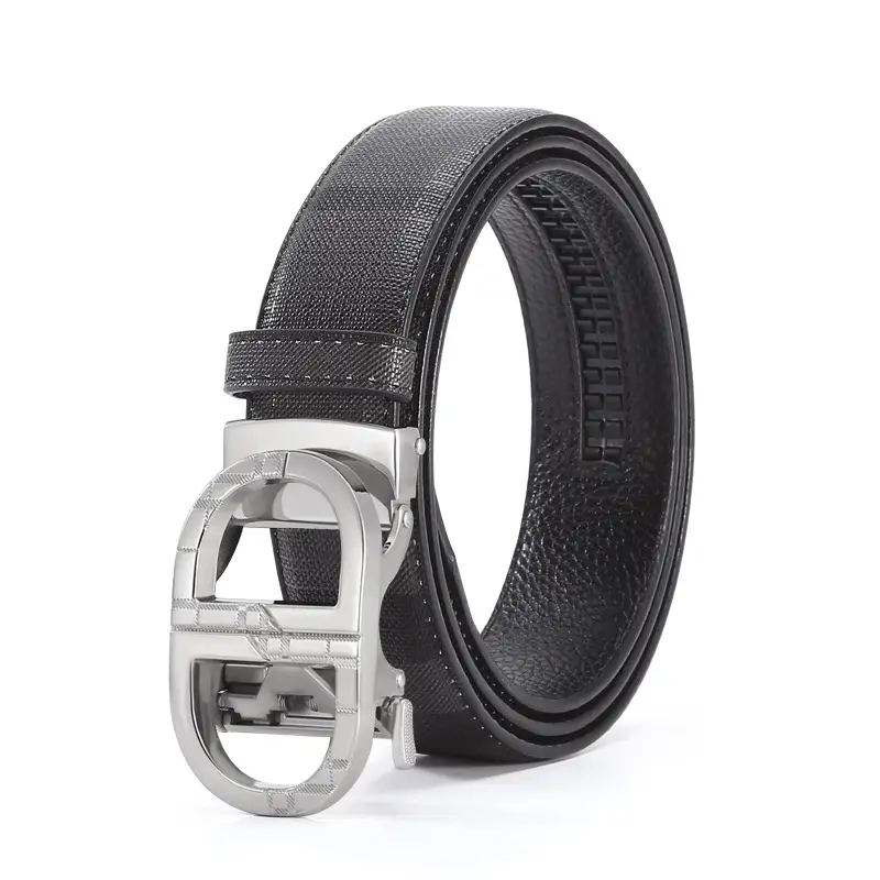 New Men's Automatic Buckle Belt with Logo - Image 2