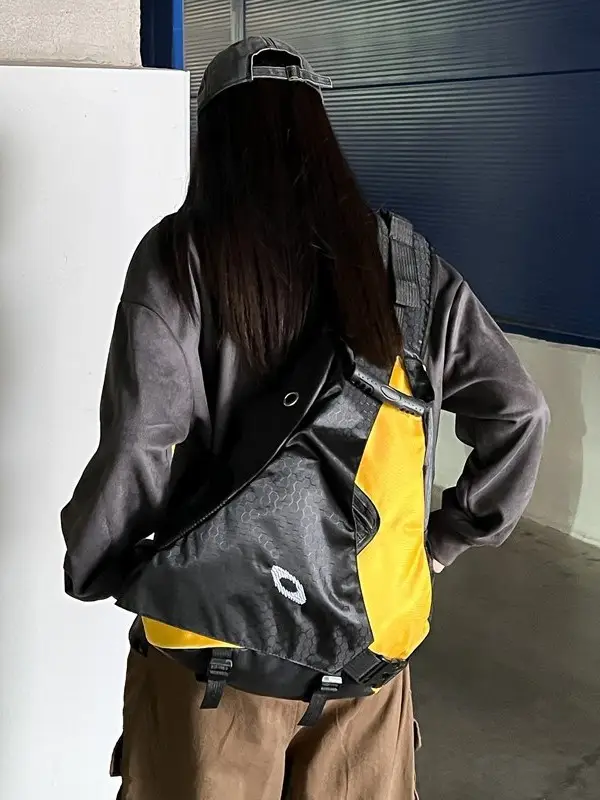 2024 Lightweight Sports Backpack for Men Women Black Yellow - Image 7