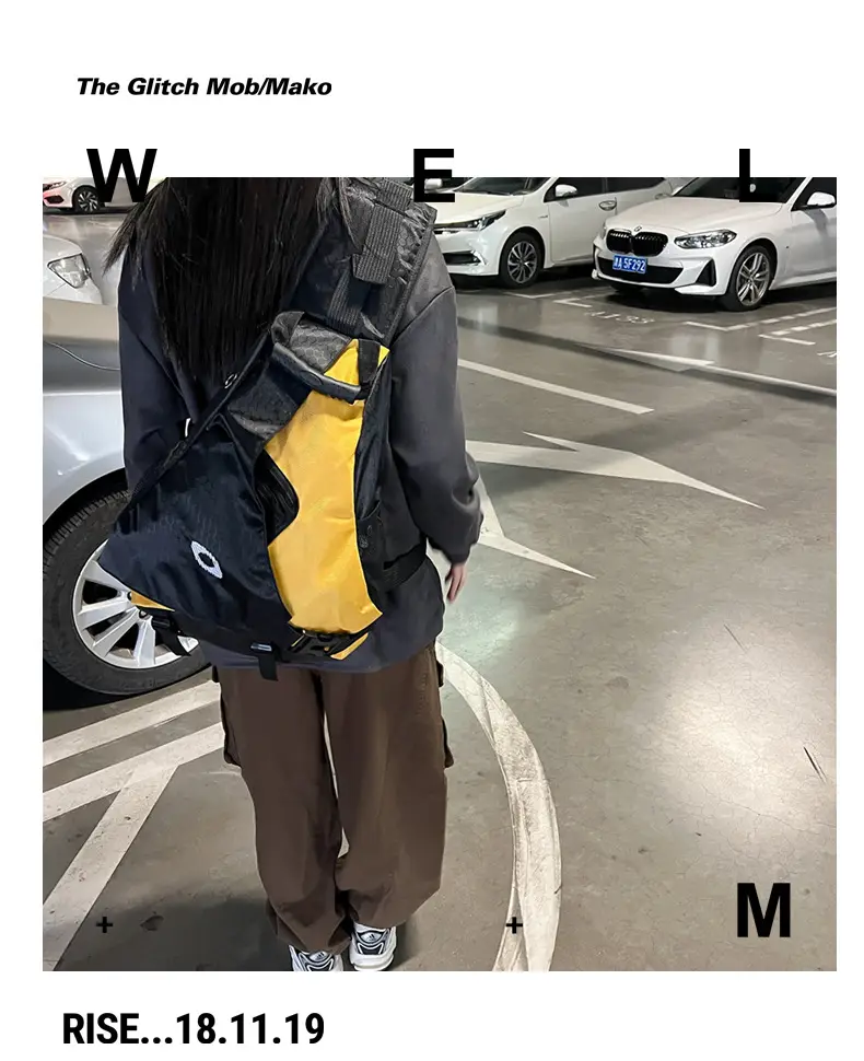 2024 Lightweight Sports Backpack for Men Women Black Yellow — feature 20